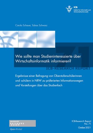 Wie sollte man Studieninteressierte über Wirtschaftsinformatik informieren?