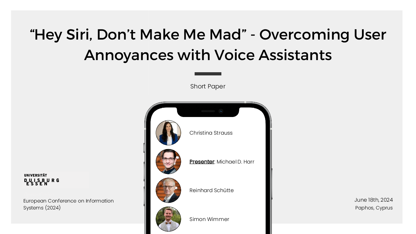 "Hey Siri, Don't Make Me Mad" - Overcoming User Annoyances with Voice Assistants