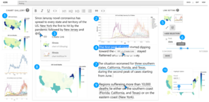 Kori: Interactive Synthesis of Text and Charts in Data Documents