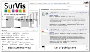 Visual Analysis and Dissemination of Scientific Literature Collections with SurVis Visual Analysis and Dissemination of Scientific Literature Collections with SurVis