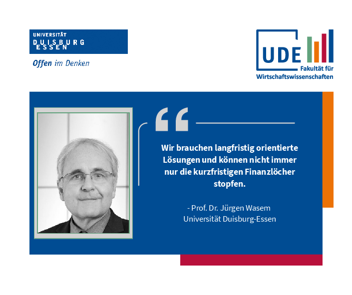 Gesundheitsökonom Prof. Dr. Jürgen Wasem fordert Reformen in der ...