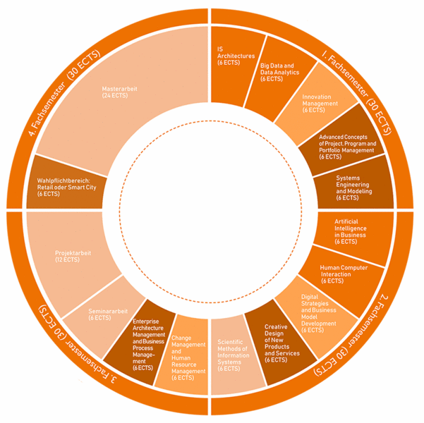 Master Digital Business - Module Übersicht