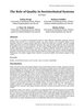 The Role of Quality in Sociotechnical Systems